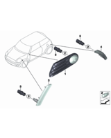 Dodatk. lampa kierunkowsk. prawa żółta - 63132751504