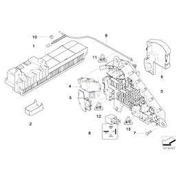 Kabel plus akumulatora - 61126971219
