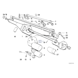 Mechanizm napędu wycieraczek - 61611382910