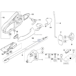 Osłona wkładu zamka prawa - 51217002314