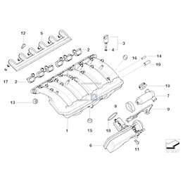 Zespół regulacyjny BMW E39 E46 E38 320 323 325 328 520 523 525 528 728 M52 - 11611440049