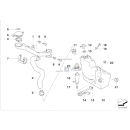 Końcówka zbiornika z płynem - 61668360479