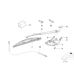 Przewód wężowy - Oryginał BMW - 61688361801