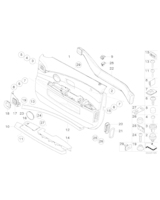 Listwa dek. światłow. drzwi prz. prawe - 51417024310