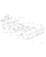 Panel obsługi automatycznej klimatyzacji - 64119061885