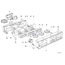 Panel obsługi automatycznej klimatyzacji - 64119061885