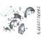 Osłona nadkola przód prawa z przodu BMW F30 F31 316 318 320 325 328 330 335 340 - 51717260726