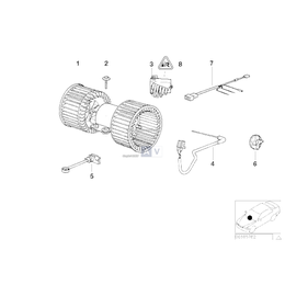 Zestaw przew. klimatyzacji autom. - 64118385553