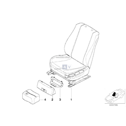 Fotel przedni lewy, materiał - 52109069605