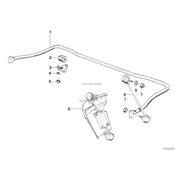 Dla samochodów z EDC, Stabilizator przedni - 31351090756