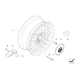 Pasuje do Spare wheel, Obręcz koła aluminiowa - 36107966289