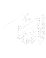 Uchwyt zbiornika z wodą użytkową - 61667019548
