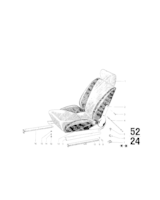 Fotel sportowy, materiał, lewy - 52101826733