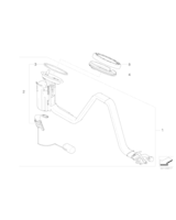 Pompa paliwa w zbiorniku BMW E60 E61 E63N E64N 520d 525d 530xd 530d 635d - 16117373472