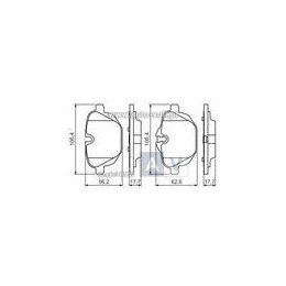 KLOCKI HAM. BMW T. F10/F11 520-530 10-/F25 X3 10-