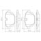 KLOCKI HAM. BMW T. F10/F11 520-530 10-/F25 X3 10-