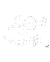 Uszczelka korektora siły hamowania BMW E36 E53 X5 E65 - 34331161985