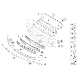 Krata wlotowa dolna - 51112751287