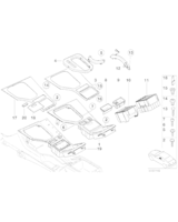 Klamra wkładu konsoli środkowej - 51168217426