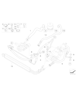 Przewód powrotny, active steering - 32416780586