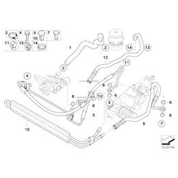 Przewód powrotny, active steering - 32416780586