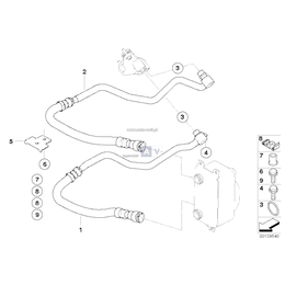 Przewód chłod. oleju siln., powrót - 17227528608