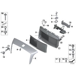 Śruba soczewkowa BMW E71 E72 K27 K28 K42 K46 K47 K67 K72 K73 R131 R134 - 71607654904