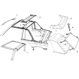 Osłona dachu składanego - 54310006303