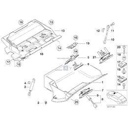 Mechanizm zamka schowka na rękawiczki - 51168168048