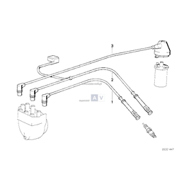 Kabel zapłonowy, pasuje tylko do - 12121726038