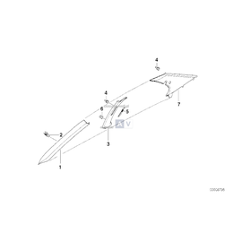 Osłona słupka środkowego lewego - 51438189195