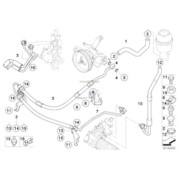 Dla samochodów z Zakres CO2, Przewód ssący - 32413420539