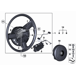 Sterownik elektroniki kierownicy - 61316938106