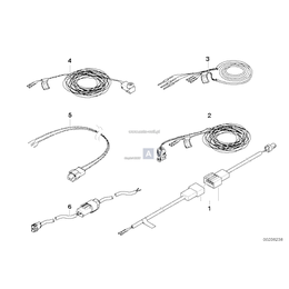 Kabel napr. czuj. ciśn. drzwi/sterownik - 61129130176