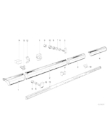 Listwa drzwi przednich lewych - 51131839139