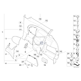 Schowek z tyłu, prawy - 51437034376