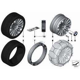 Śruba koła czarna BMW F90 G05 G06 G07 G20 G21 G29 - 36136795153