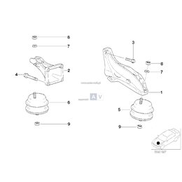 Rubber mounting - 11811139883