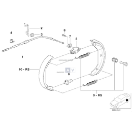 Zestaw naprawczy szczęk ham. BMW E46 M3 E39 M5 - 34410034938