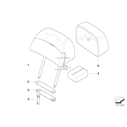Zagłówek fotela komfort., skóra - 52107269242