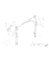 Napęd podnośnika szyby, przedni lewy - 67626955875