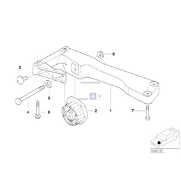 Łożysko gumowe - 22316860260