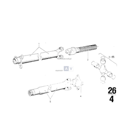 Wał napędowy, część przednia - 26111207657