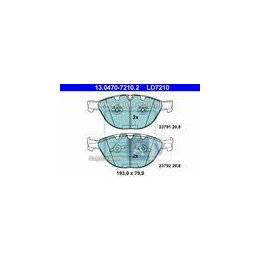 KLOCKI HAM. BMW P. 5/6 3,0D 04-10 CERAMIC