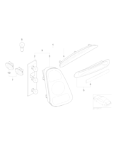 Lampa kierunkowskazu, boczna, biała - 63137166014