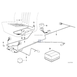 Wiązka przewodów strony pasażera - 61121381724