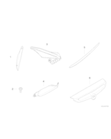 Osłona szyby chromowana lewa - 46637727403
