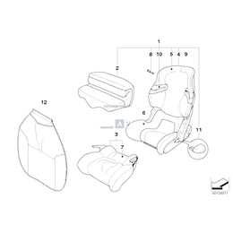 Poszycie siedziska BMW Junior Seat III - 82220142598