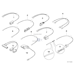 Kabel napr. słupka B pr./sterownik - 61113413992