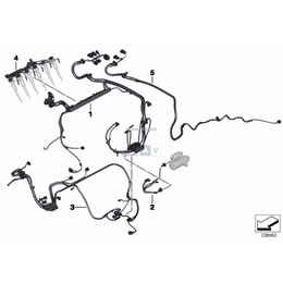 Wiązka kabli silnika modułu przedn. - 12517599842